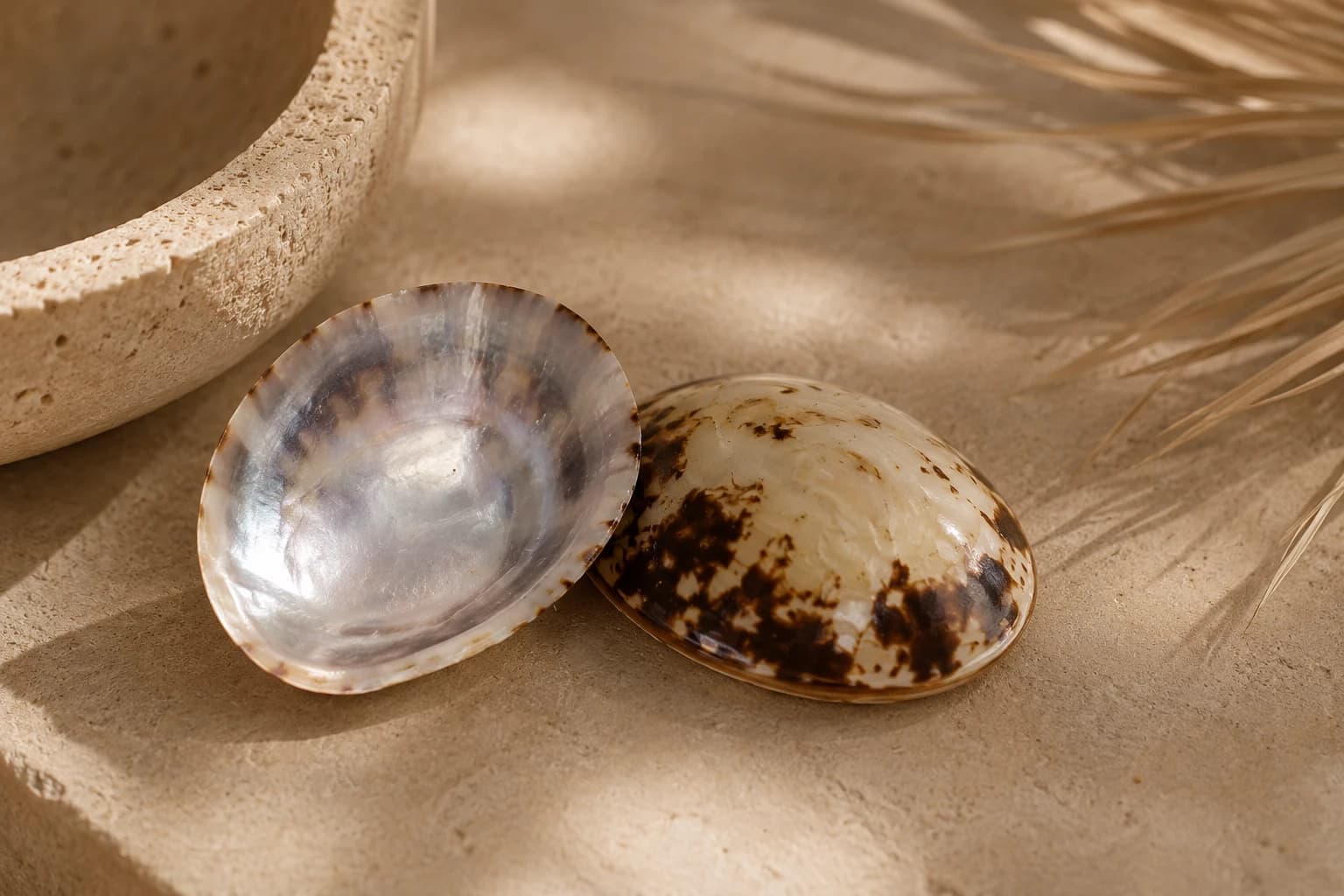 Coquillage d'allaitement en nacre naturelle, à la forme évasée adaptée au mamelon